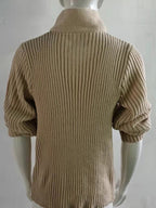 Men's Fashion Cable Knit Shawl Collar Sweater