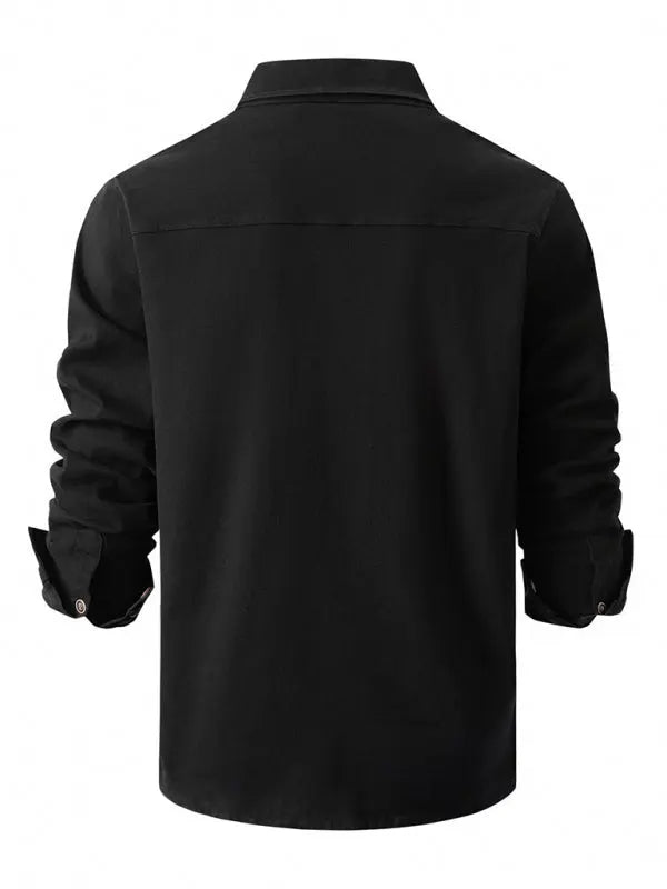 Men's Casual Fashion Business Long Sleeve Shirt - Ladoj