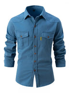 Men's Casual Fashion Business Long Sleeve Shirt - Ladoj