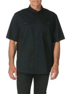 Men's Casual Solid Color Classic Short Sleeve Shirt - Ladoj