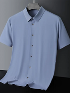 Men's light ice silk high elastic short sleeve shirt - Ladoj