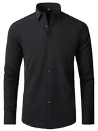 Men's non-iron wrinkle-resistant long-sleeve shirt - Ladoj