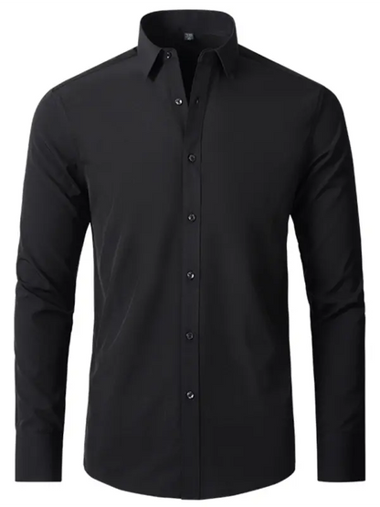 Men's non-iron wrinkle-resistant long-sleeve shirt - Ladoj