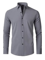 Men's non-iron wrinkle-resistant long-sleeve shirt - Ladoj