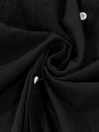 Linen long-sleeved stand-up collar breathable casual men's shirt - Ladoj