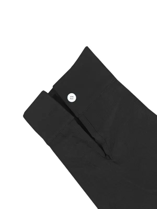 Linen long-sleeved stand-up collar breathable casual men's shirt - Ladoj