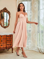 Spring And Summer New Suspenders Swing Dress