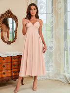 Spring And Summer New Suspenders Swing Dress