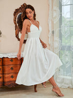 Spring And Summer New Suspenders Swing Dress