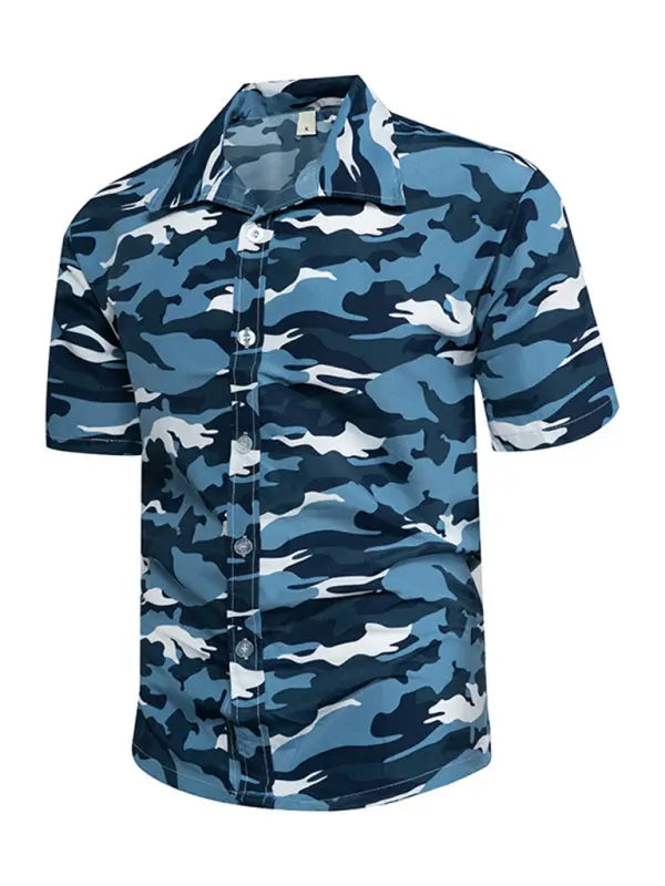 Men's Hawaiian short-sleeved shirt kakaclo
