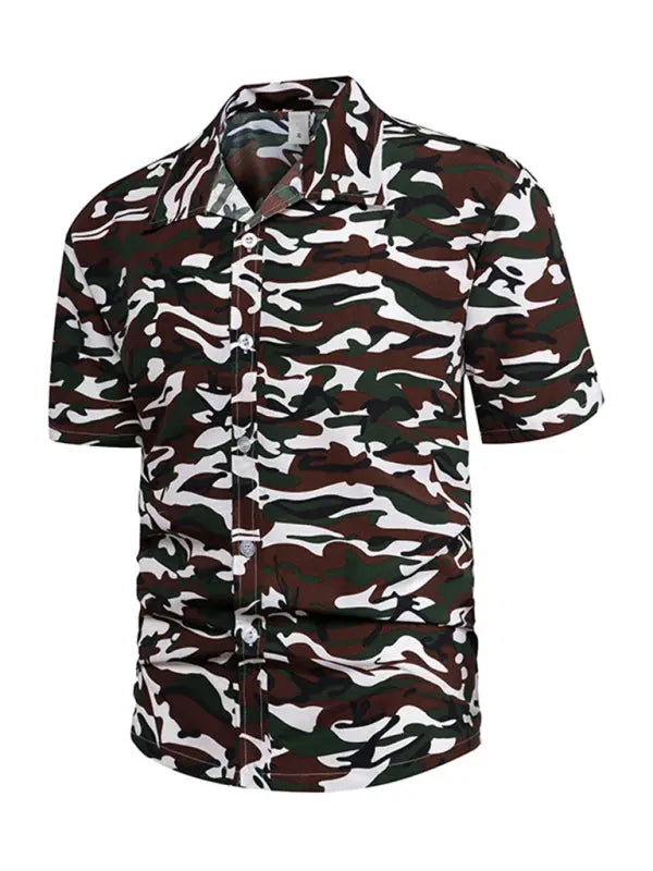Men's Hawaiian short-sleeved shirt kakaclo