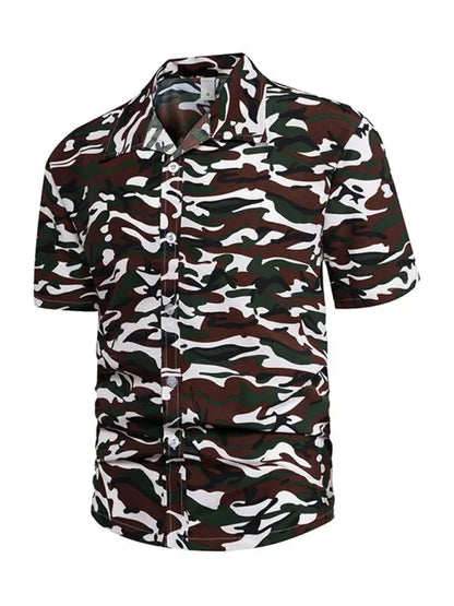 Men's Hawaiian short-sleeved shirt kakaclo