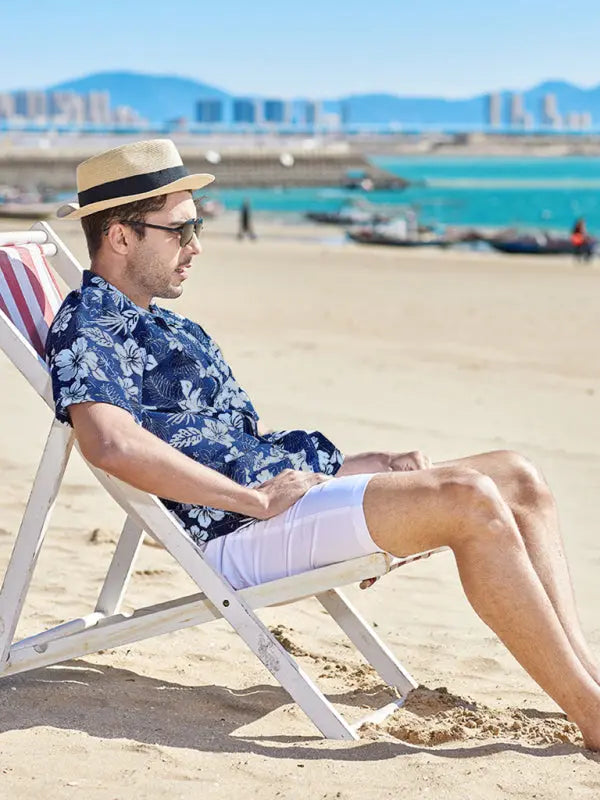 Men's Hawaiian short-sleeved shirt kakaclo