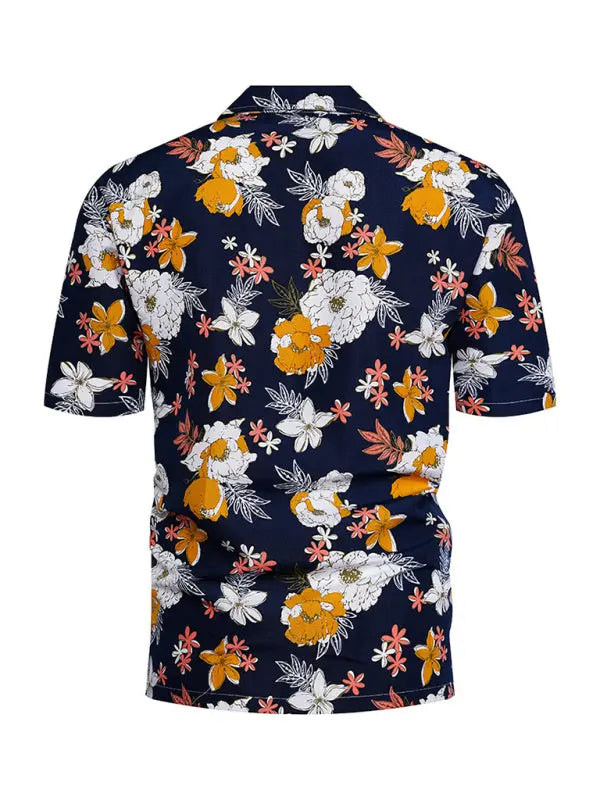 Men's Hawaiian short-sleeved shirt kakaclo