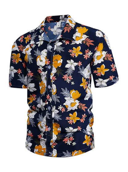 Men's Hawaiian short-sleeved shirt kakaclo