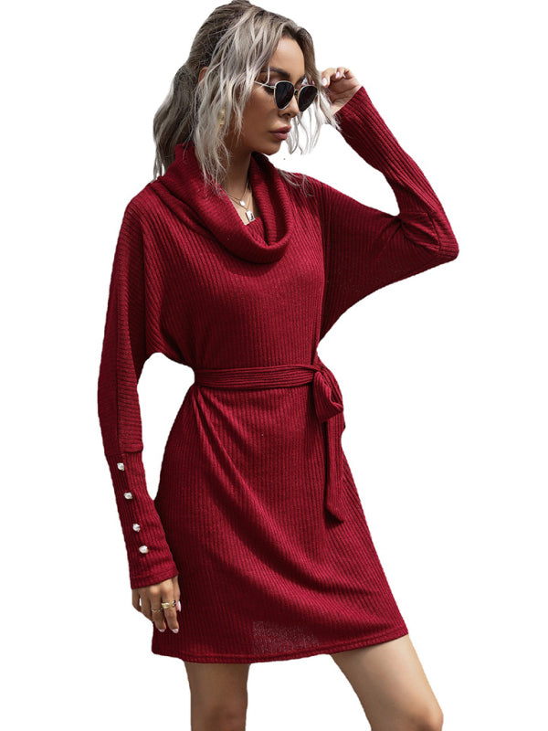 Woman's Knitted Sweater Dress