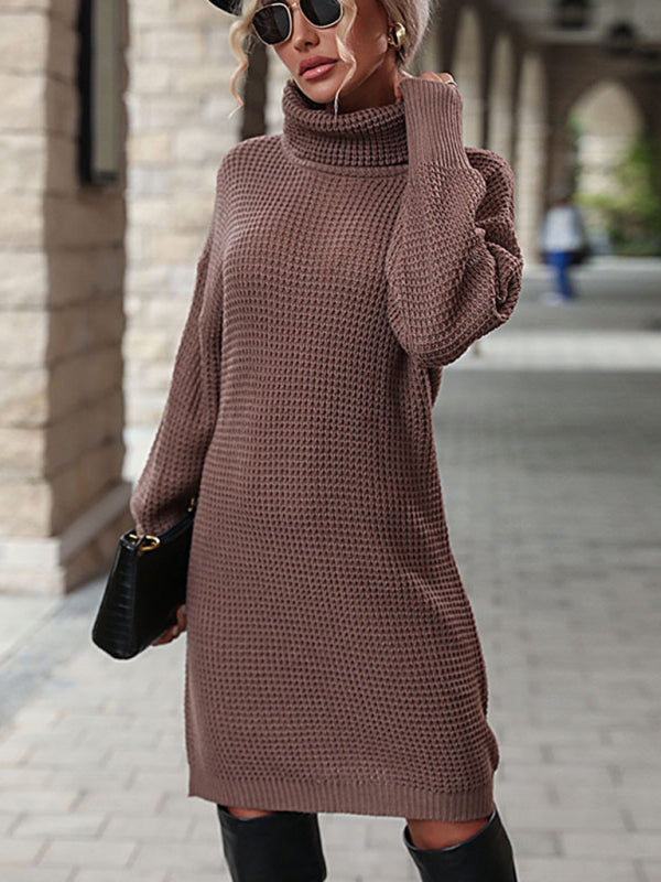Women's Turtleneck Sweater Dress