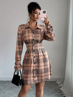 Long Sleeve Button Maxi Dress